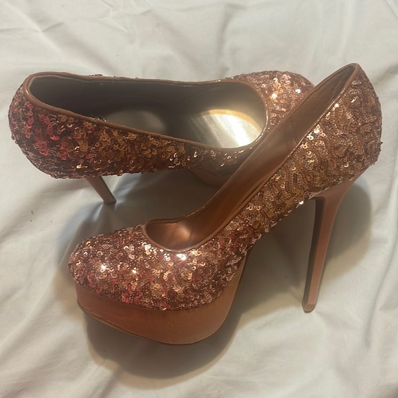 SM New York Shoes - New coral with sparkle